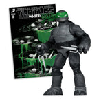 Image produit Teenage Mutant Ninja Turtles Page Punchers figurine articulée Raphael (Black White & Green) (Red Platinum Edition) 13 cm
