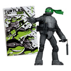 Image produit Teenage Mutant Ninja Turtles Page Punchers figurine articulée Michelangelo (Black White & Green) (Red Platinum Edition) 13 cm
