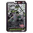 Image produit Teenage Mutant Ninja Turtles Page Punchers figurine articulée Michelangelo (Black White & Green) (Red Platinum Edition) 13 cm