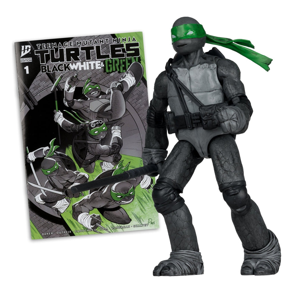 Image produit Teenage Mutant Ninja Turtles Page Punchers figurine articulée Donatello (Black White & Green) (Red Platinum Edition) 13 cm