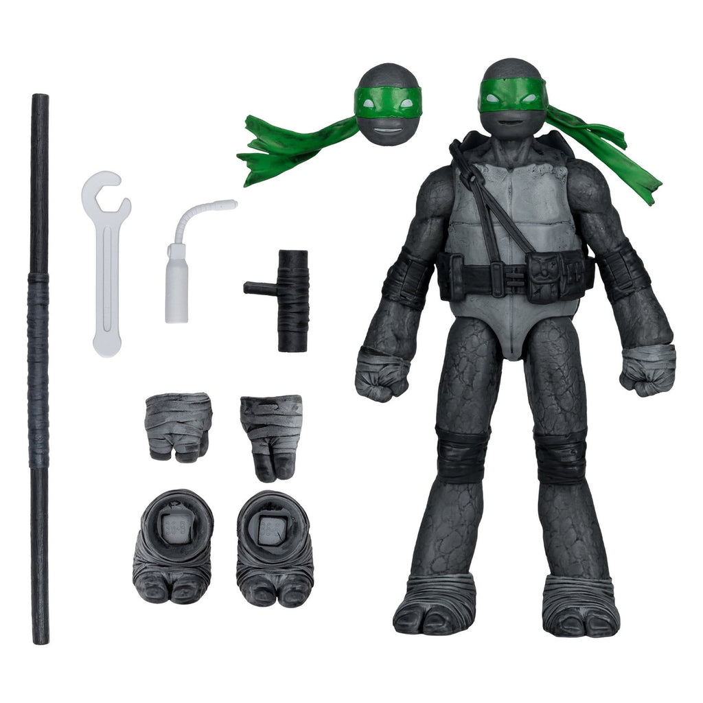Image produit Teenage Mutant Ninja Turtles Page Punchers figurine articulée Donatello (Black White & Green) (Red Platinum Edition) 13 cm