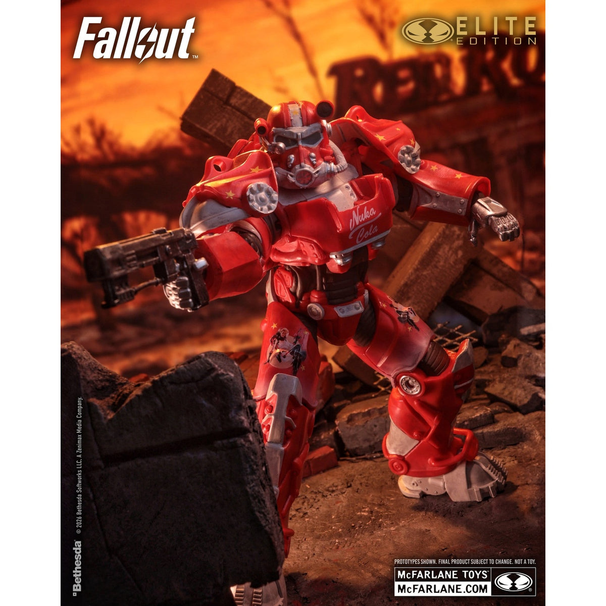 Image produit Fallout McFarlane Elite Edition Figurine d’action Fallout 76 Nuka Cola T-60 (Gold Label) 19 cm