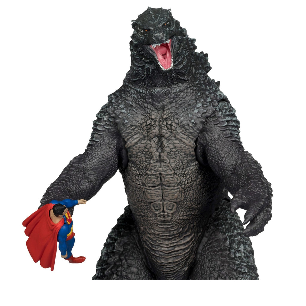 Image produit DC Justice League Monsterverse DC Multiverse lot de 2 figurines d’action Superman vs Godzilla 30 cm