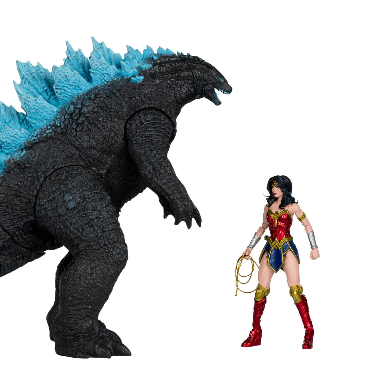 Product image DC Justice League Monsterverse DC Multiverse Action Figures 2-Pack Wonder Woman vs. Atomic Blast Godzilla 18 cm
