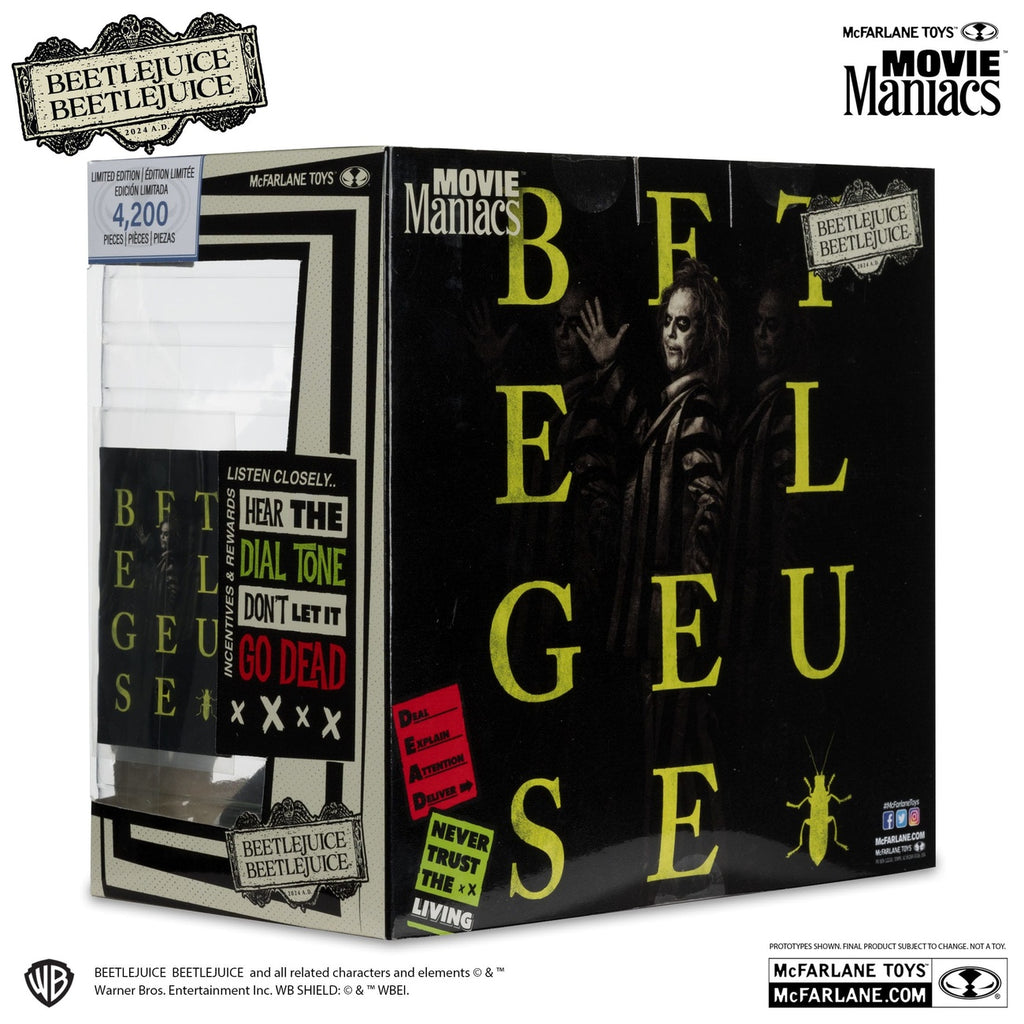 Image produit Beetlejuice Beetlejuice Movie Maniacs statues PVC set de 4 15 cm