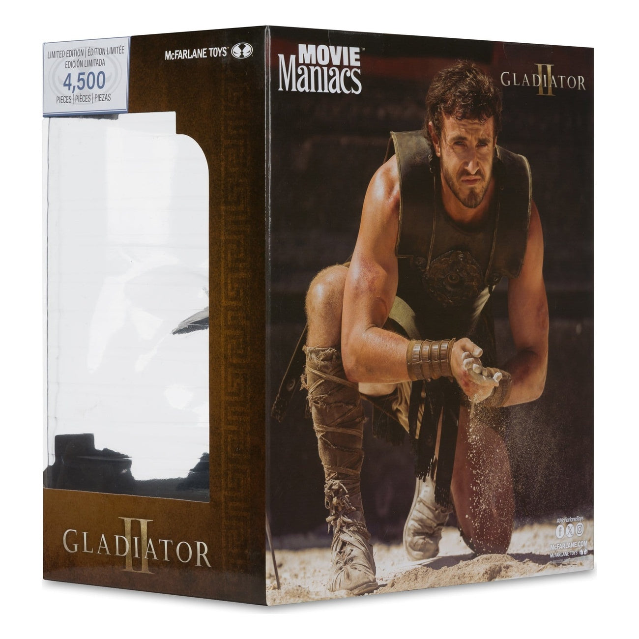 Image produit Gladiator II Movie Maniacs figurine articulée Lucius 16 cm