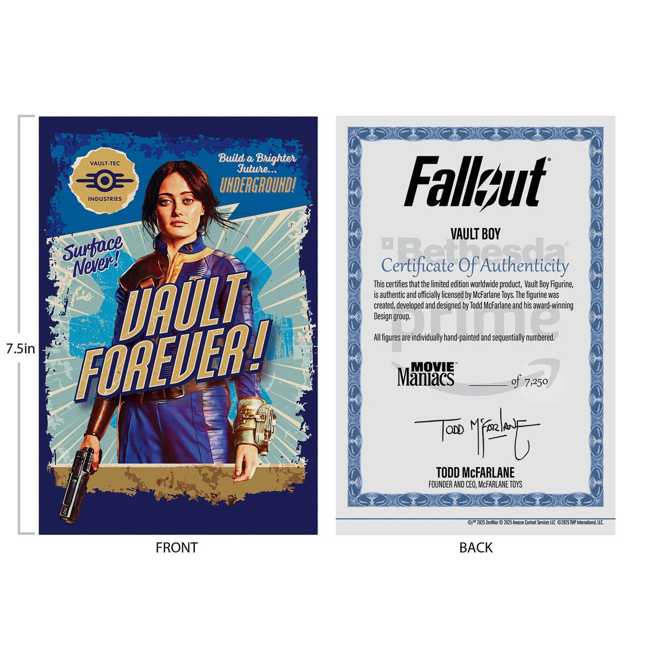 Image produit Fallout Movie Maniacs figurine articulée Vault Boy Version 2 14 cm