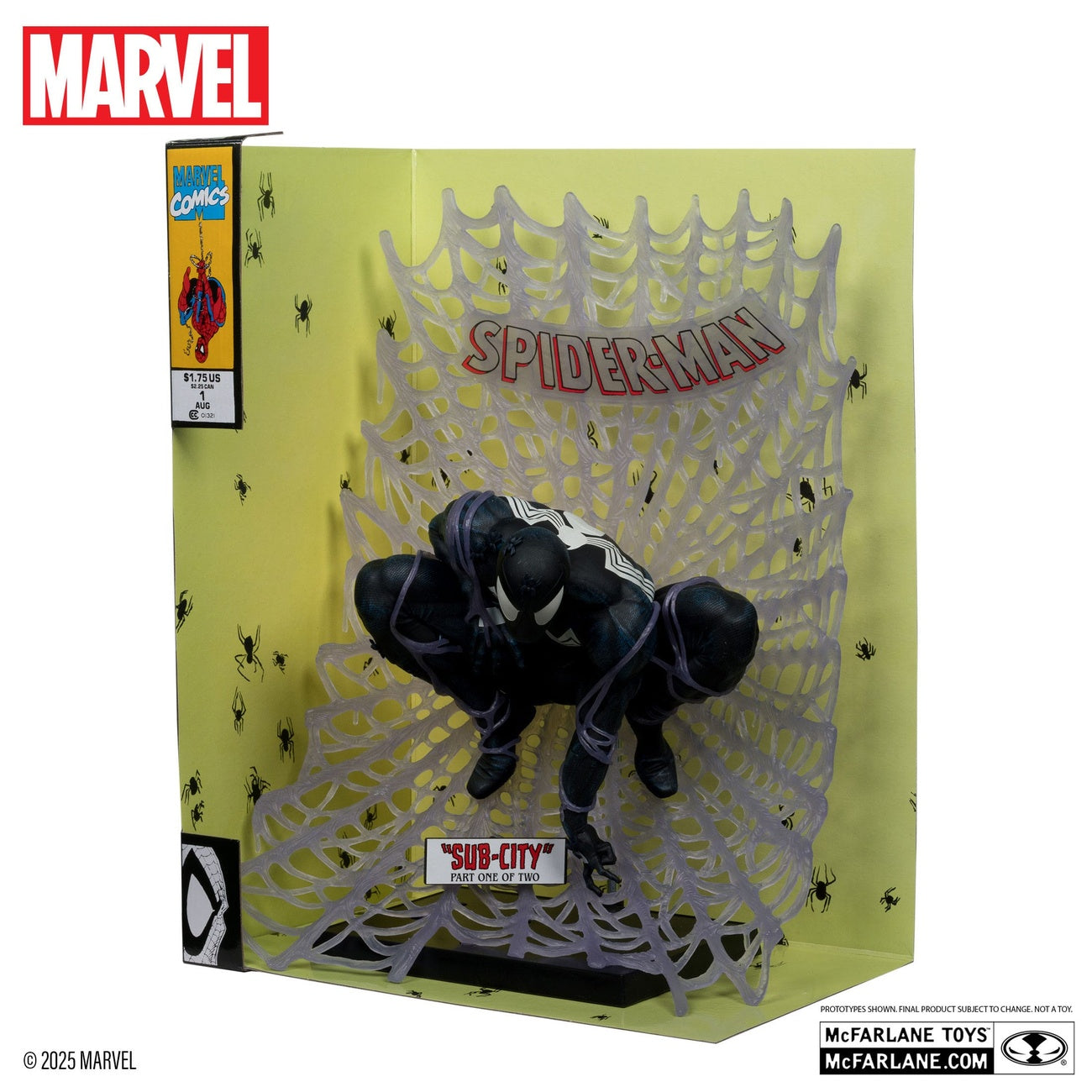 Image produit Marvel Collection Statue PVC 1/6 Spider-Man (Spider-Man n°1)(Costume noir)(Chase) 15 cm