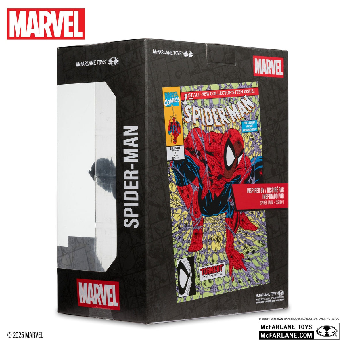 Image produit Marvel Collection Statue PVC 1/6 Spider-Man (Spider-Man n°1)(Costume noir)(Chase) 15 cm