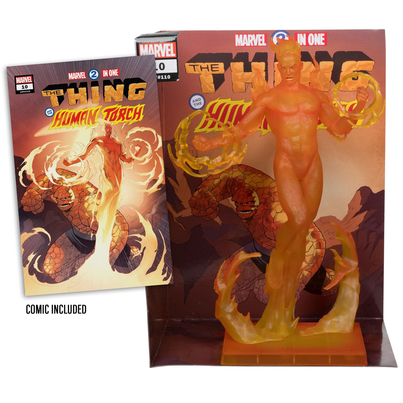 Image produit Marvel Collection Statue PVC 1/6 Human Torch (Marvel 2 in 1 n°10) 29 cm