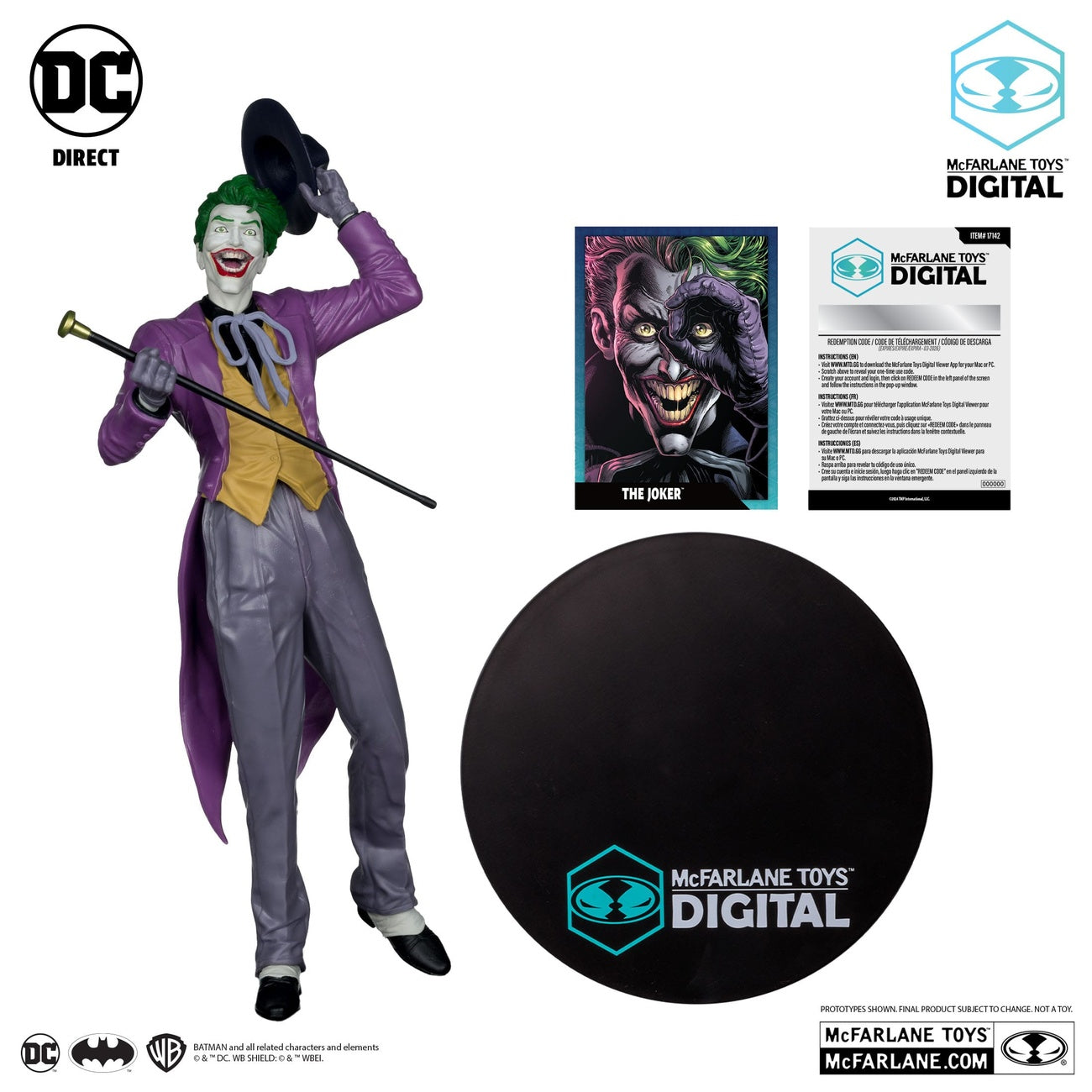 Image produit DC Direct Statue PVC 1/6 The Joker par Jason Fabok (McFarlane Digital) 29 cm