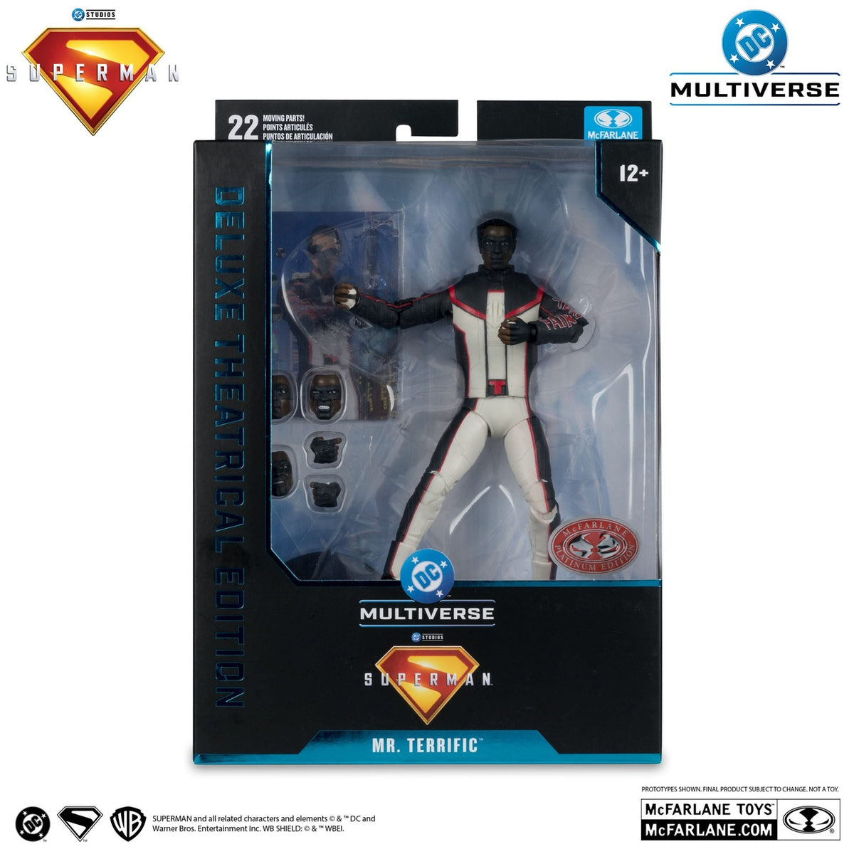 Image produit Superman (2025) DC Multiverse Deluxe Theatrical Edition figurine articulée Mr Terrific (Red Platinum Edition) 18 cm