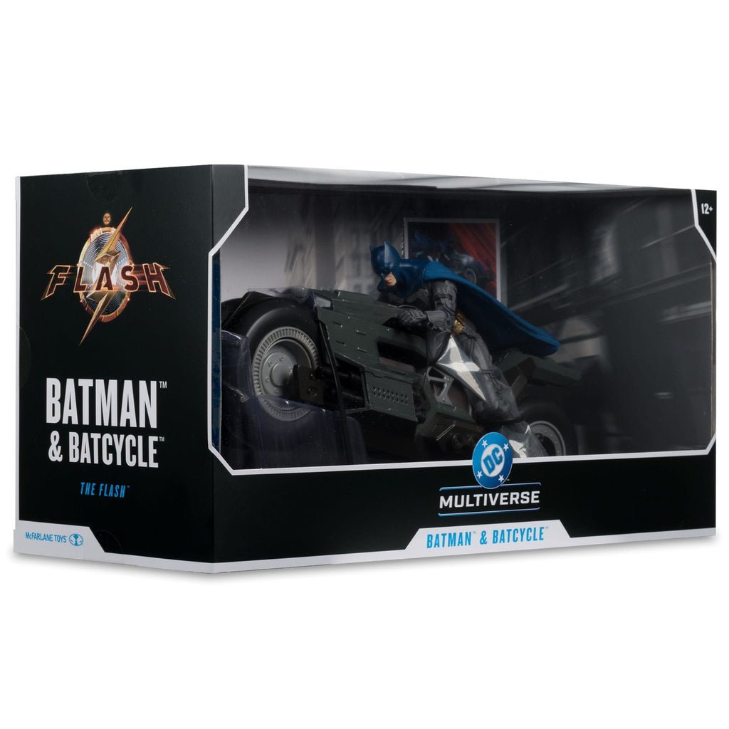 Image produit The Flash DC Multiverse Véhicule Batcycle avec Batman
