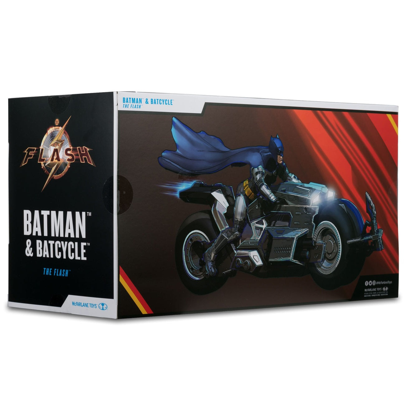 Image produit The Flash DC Multiverse Véhicule Batcycle avec Batman