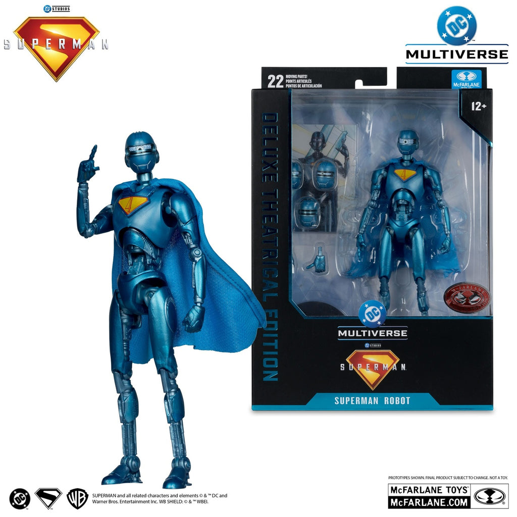 Image produit Superman (2025) DC Multiverse figurine de luxe Superman Robot (Red Platinum Edition) 18 cm