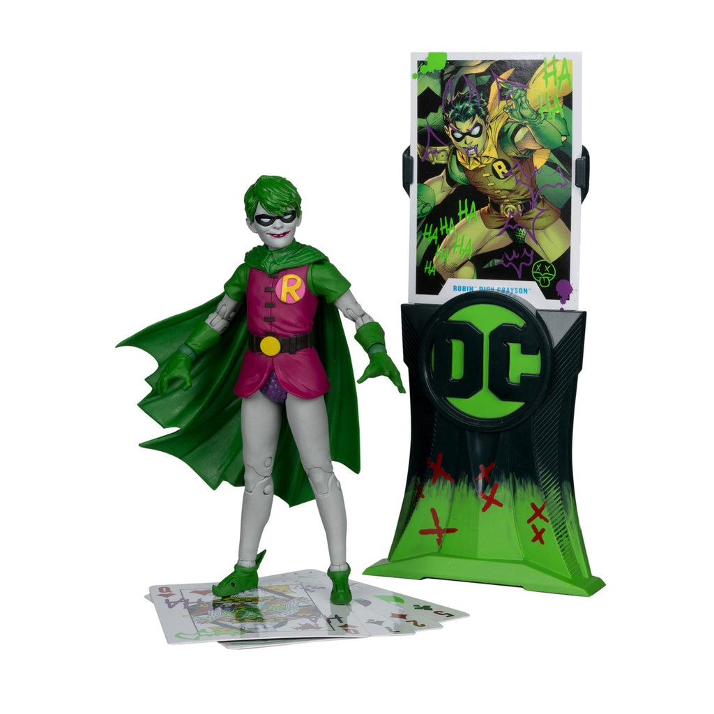 Image produit DC Rebirth DC Multiverse figurine articulée Robin (Dick Grayson) (Jokerized) (Gold Label) 18 cm