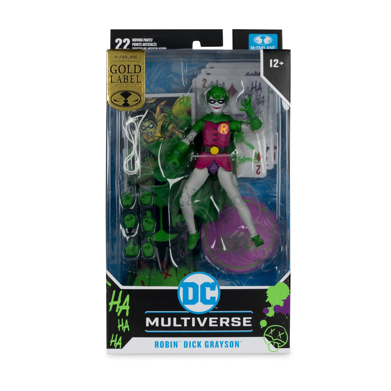 Image produit DC Rebirth DC Multiverse figurine articulée Robin (Dick Grayson) (Jokerized) (Gold Label) 18 cm