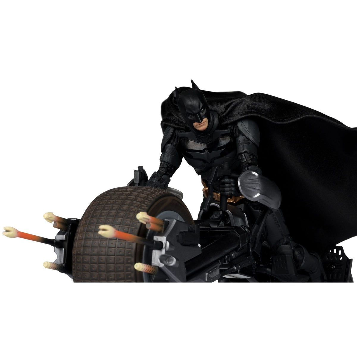 Image produit The Dark Knight DC Multiverse figurine articulée avec véhicule Batman & The Batpod 18 cm