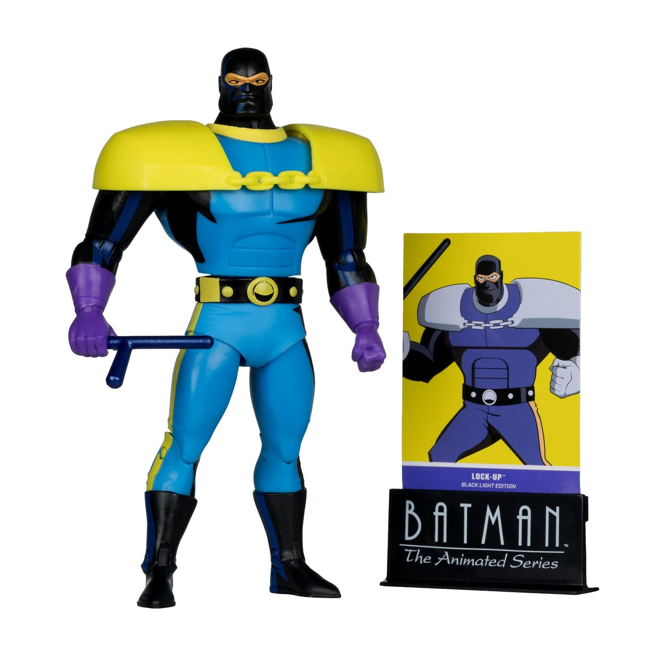 Image produit Batman : La Série Animée figurine articulée DC Direct Build-A Wave 5 Lock-Up Black Light Edition (Gold Label) 15 cm