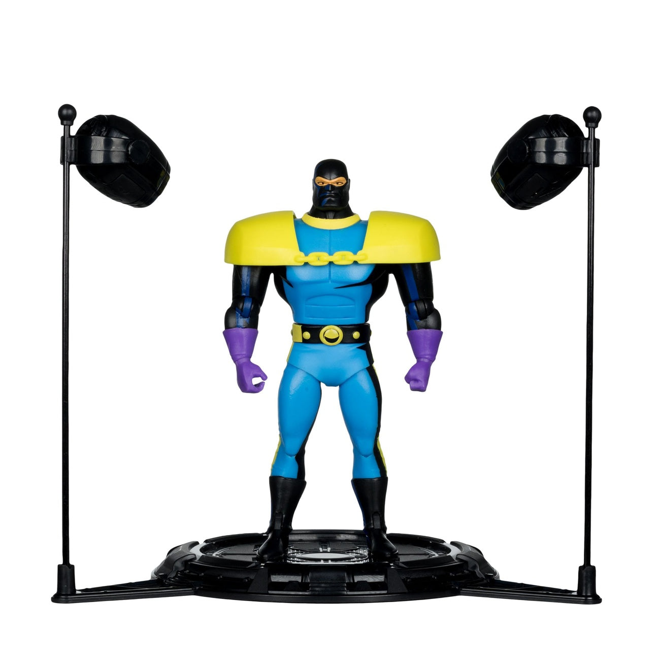 Image produit Batman : La Série Animée figurine articulée DC Direct Build-A Wave 5 Lock-Up Black Light Edition (Gold Label) 15 cm