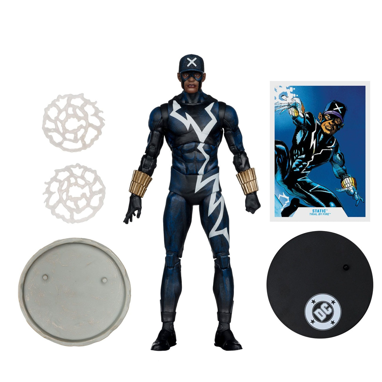 Image produit DC Multiverse figurine articulée Static Shock (Trial by Fire) (Gold Label) 18 cm