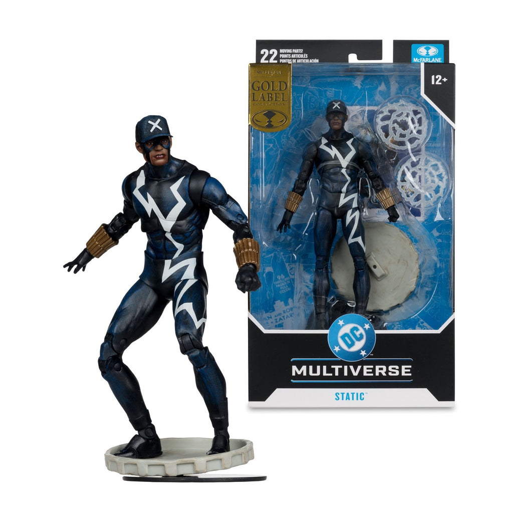 Image produit DC Multiverse figurine articulée Static Shock (Trial by Fire) (Gold Label) 18 cm