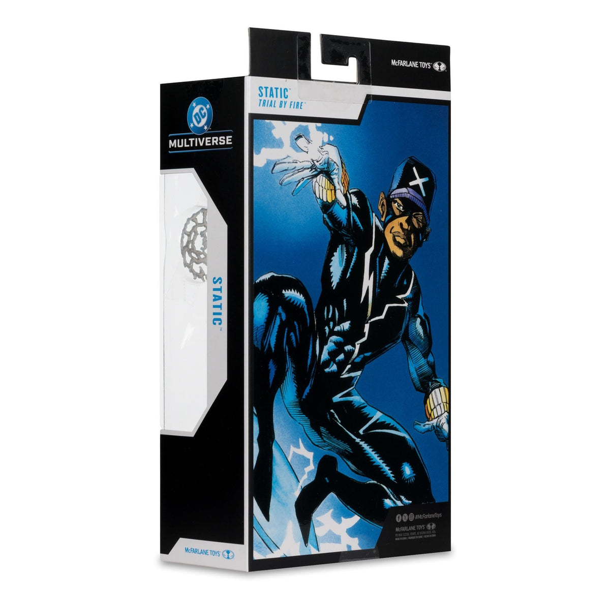 Image produit DC Multiverse figurine articulée Static Shock (Trial by Fire) (Gold Label) 18 cm