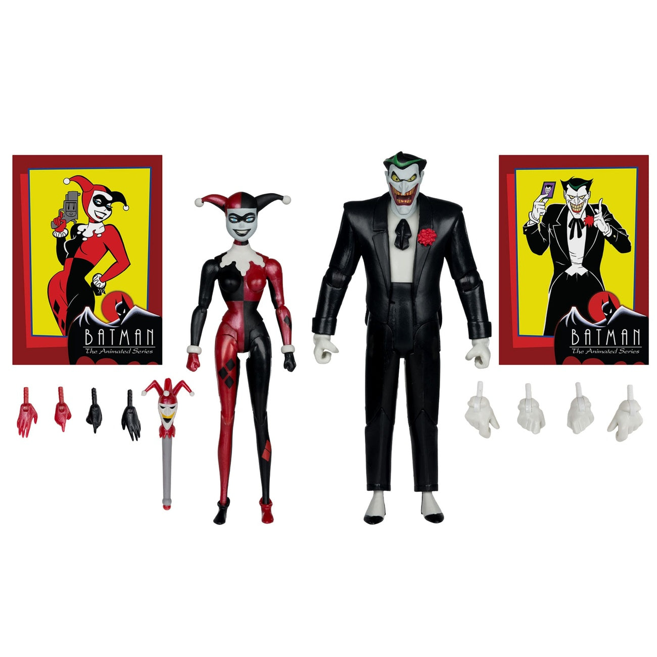 Image produit Batman : La Série Animée Figurines DC Direct Harley Quinn & Le Joker (Mad Love) (Gold Label) 18 cm