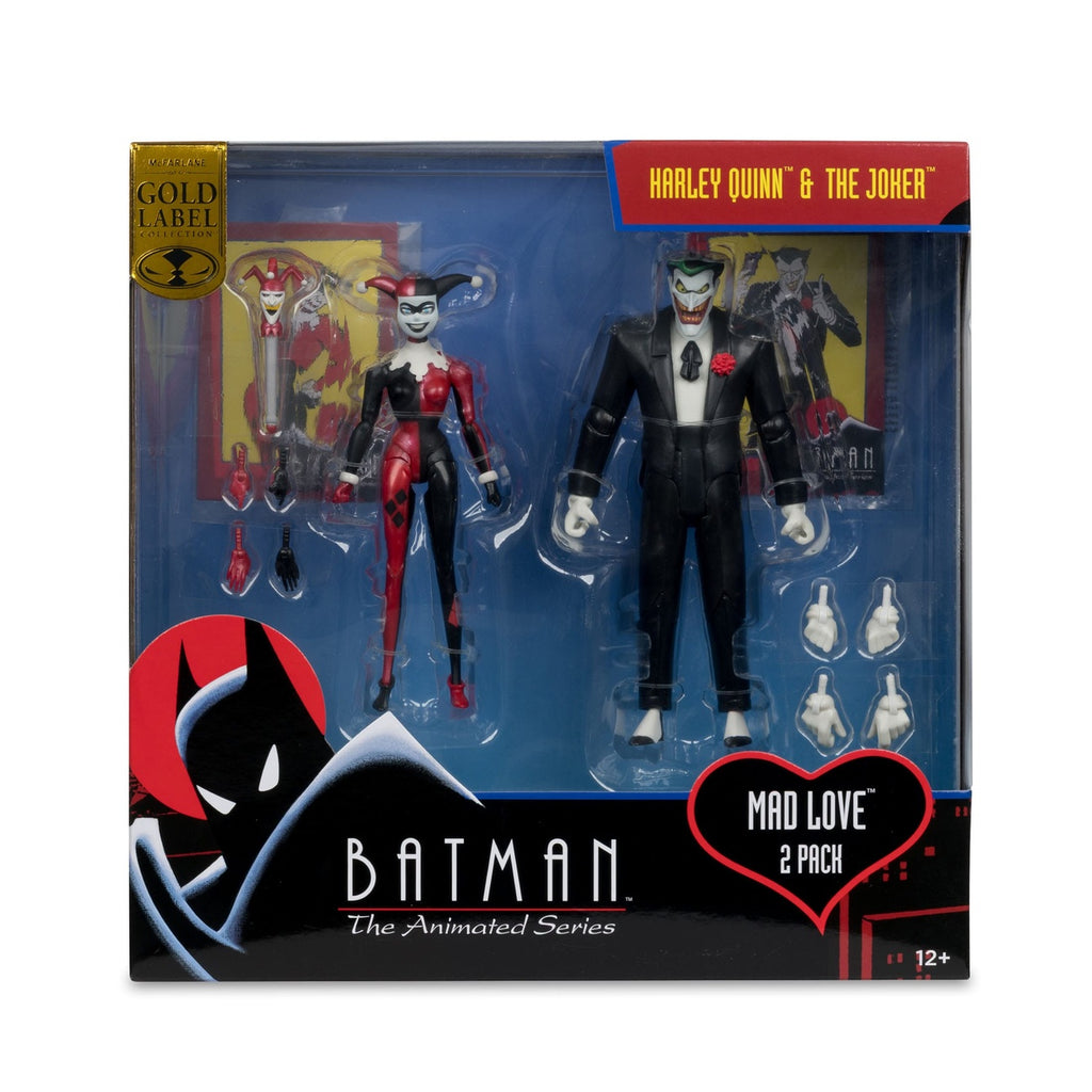 Image produit Batman : La Série Animée Figurines DC Direct Harley Quinn & Le Joker (Mad Love) (Gold Label) 18 cm