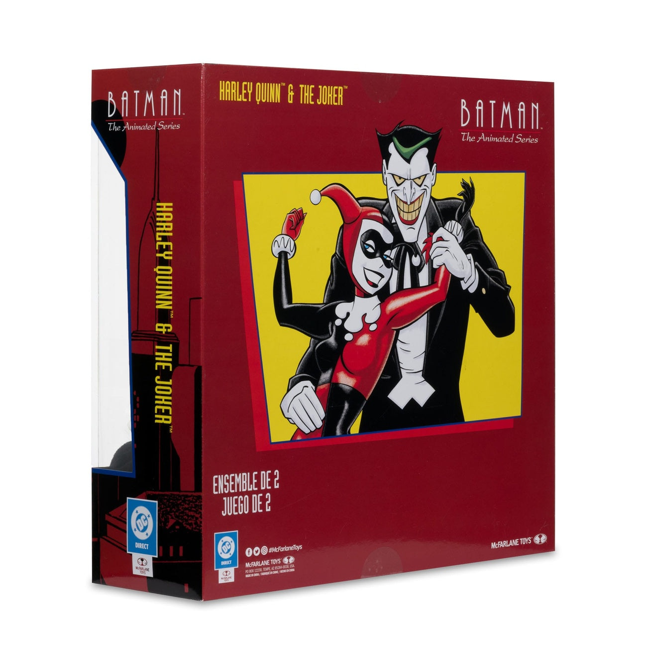 Image produit Batman : La Série Animée Figurines DC Direct Harley Quinn & Le Joker (Mad Love) (Gold Label) 18 cm