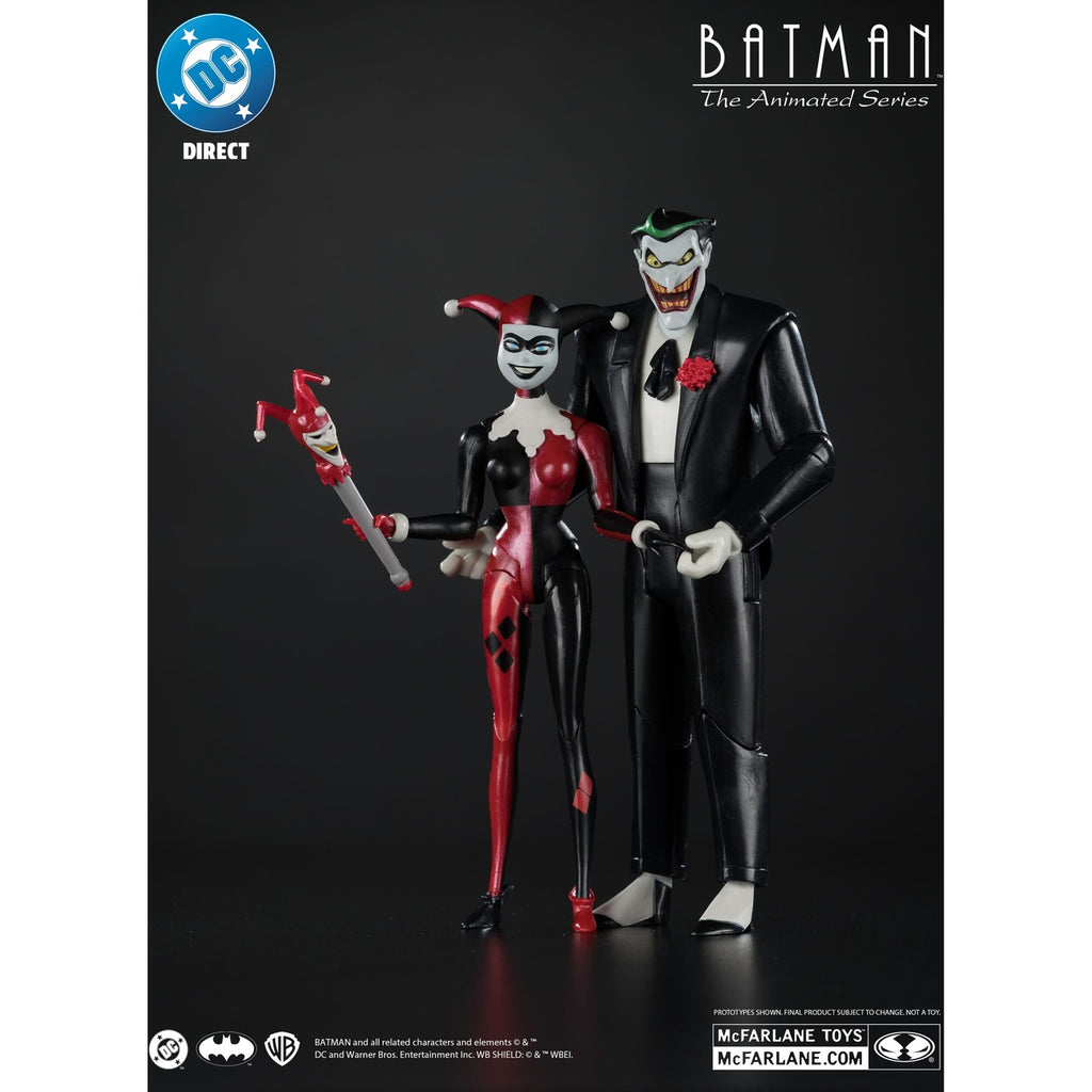 Image produit Batman : La Série Animée Figurines DC Direct Harley Quinn & Le Joker (Mad Love) (Gold Label) 18 cm