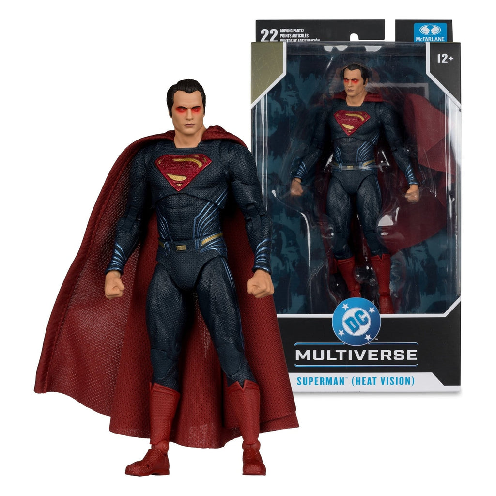 Image produit Batman v Superman : L’Aube de la Justice (2016) Édition Cinéma DC Figurine d’action Superman (Heat Vision) 19 cm