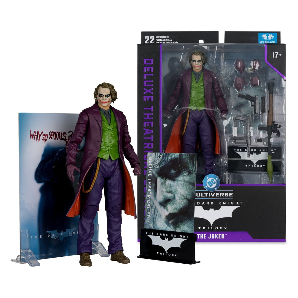 Image produit The Dark Knight DC Multiverse Deluxe Theatrical Edition Figurine articulée Joker 18 cm