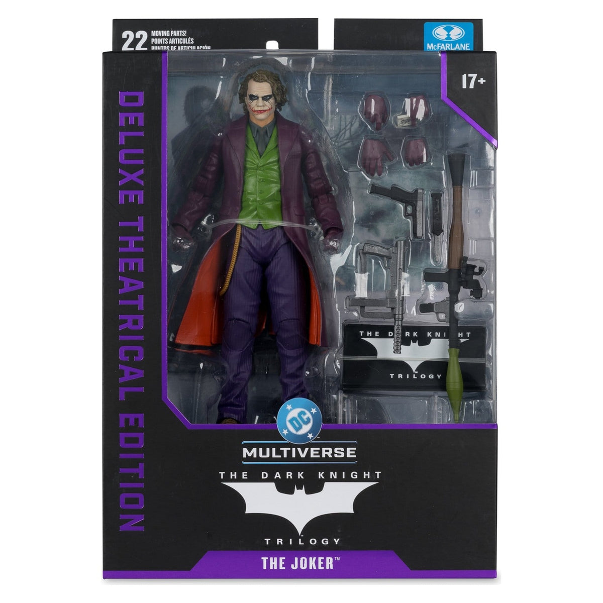 Image produit The Dark Knight DC Multiverse Deluxe Theatrical Edition Figurine articulée Joker 18 cm