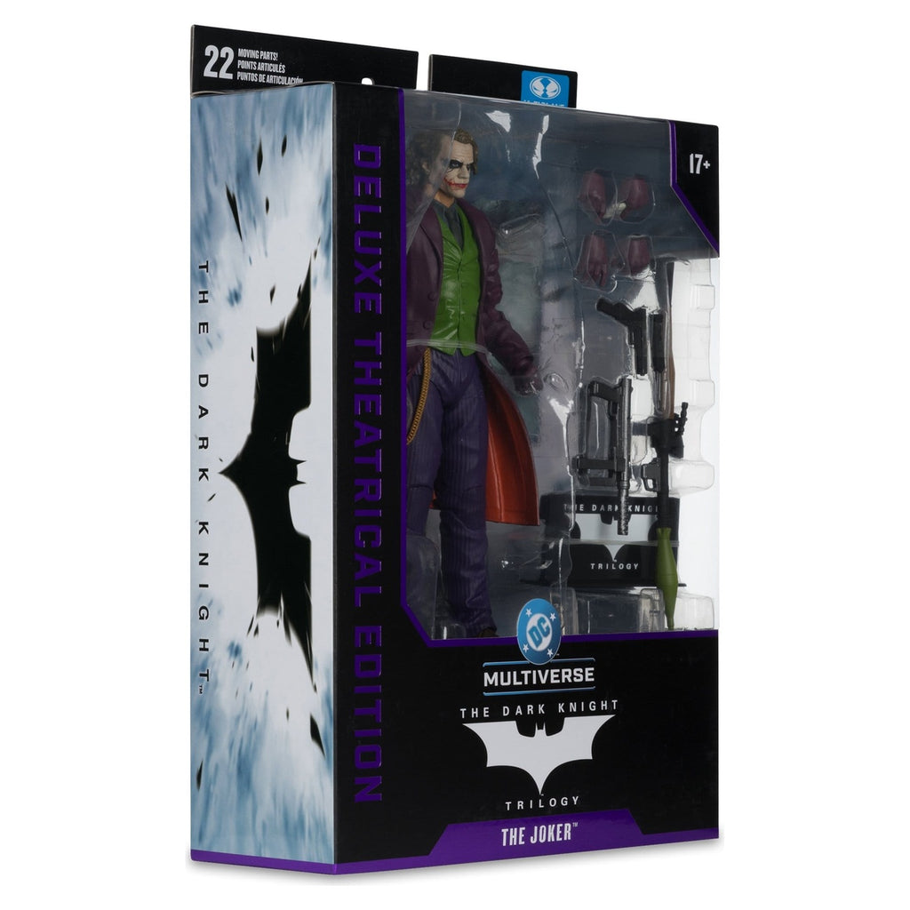 Image produit The Dark Knight DC Multiverse Deluxe Theatrical Edition Figurine articulée Joker 18 cm