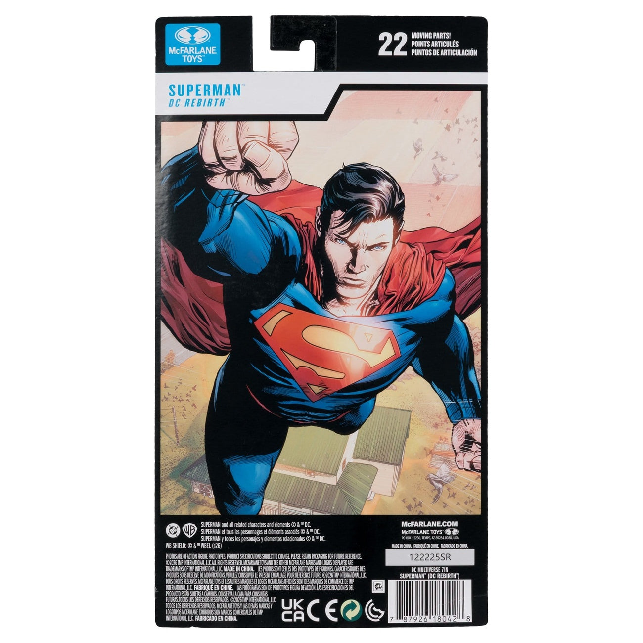 Image produit DC Multiverse Figurine articulée Superman (Rebirth) (Blister Card) 18 cm