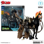 Image produit Figurine articulée Spawn Bloodaxe avec cheval (Spawn: The Dark Ages) (McFarlane Toys 30th Anniversary) (Gold Label) 18 cm