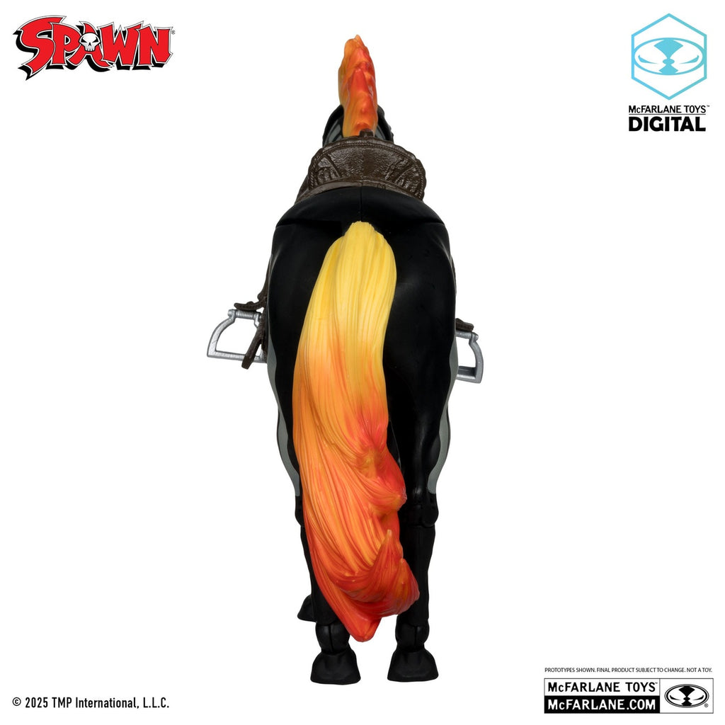 Image produit Figurine articulée Spawn Bloodaxe avec cheval (Spawn: The Dark Ages) (McFarlane Toys 30th Anniversary) (Gold Label) 18 cm