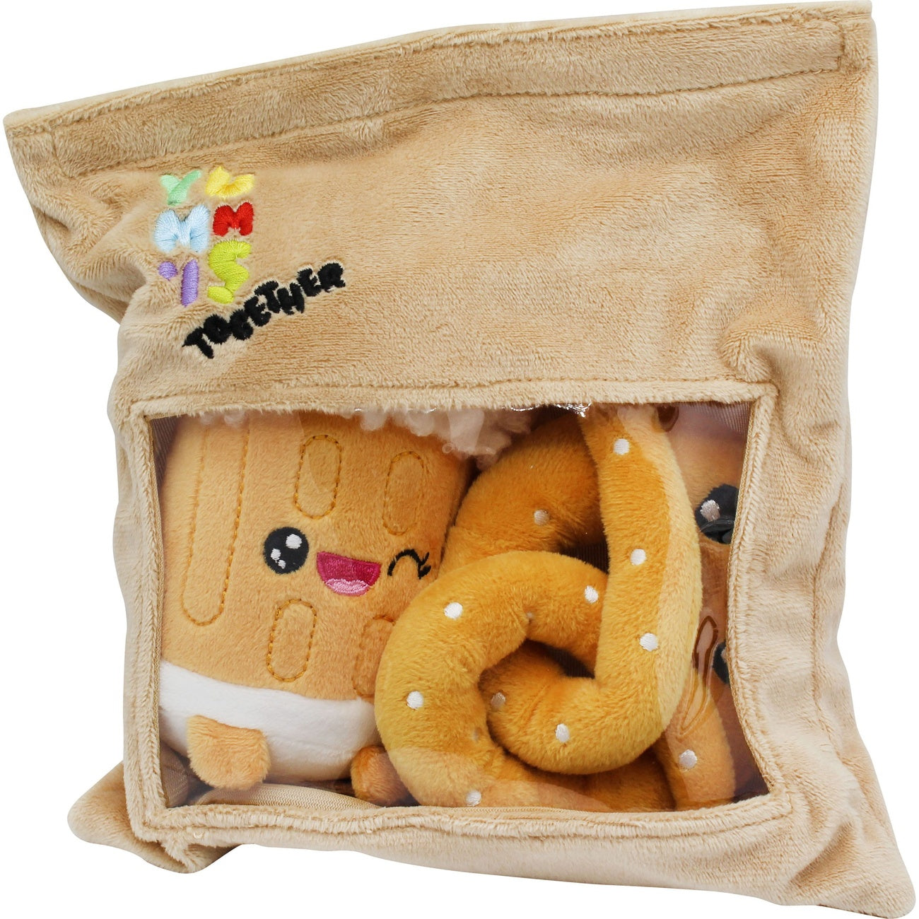 Image produit Yummis Together peluches lot de 2 Bretzel & Bière dans sac Take Away 21 cm