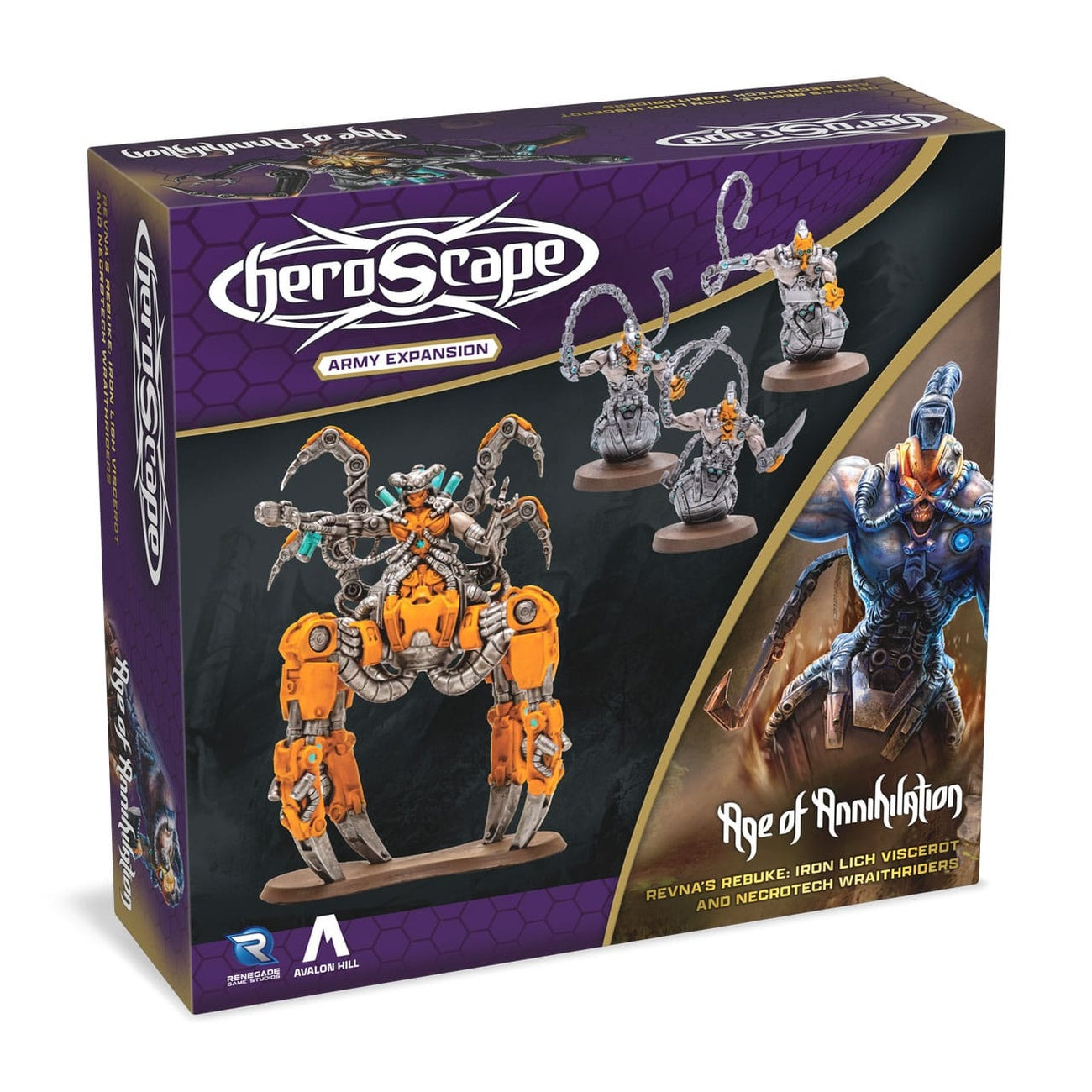 Image produit Heroscape Extension Revna's Rebuke : Armée Iron Lich Viscerot and Necrotech Wraithriders *Version anglaise*