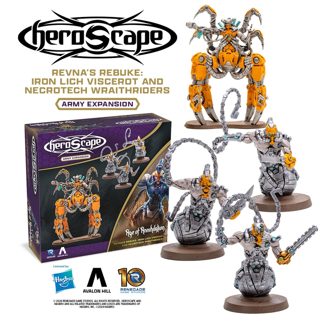 Image produit Heroscape Extension Revna's Rebuke : Armée Iron Lich Viscerot and Necrotech Wraithriders *Version anglaise*