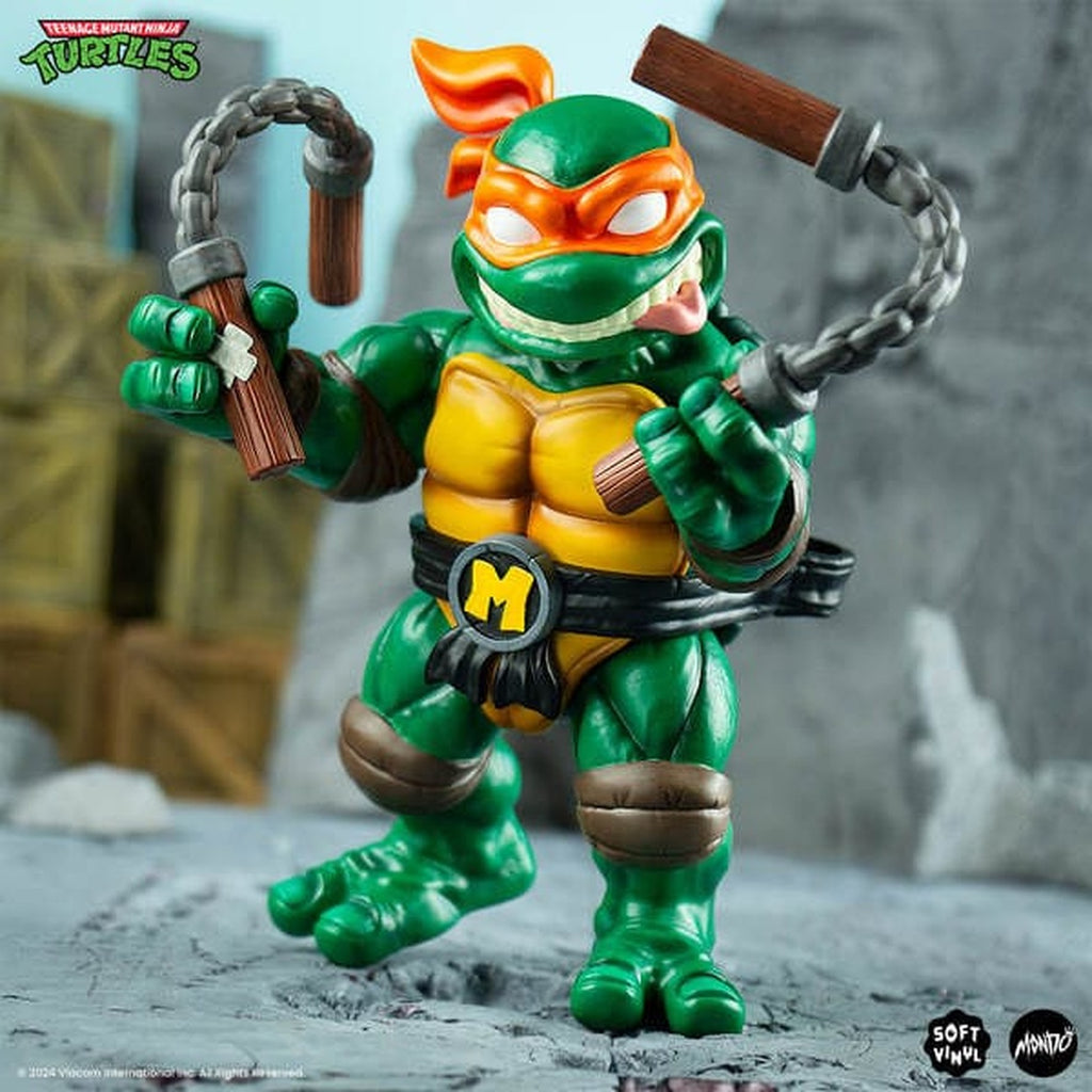 Image produit Teenage Mutant Ninja Turtles figurine en vinyle souple Michelangelo 20 cm