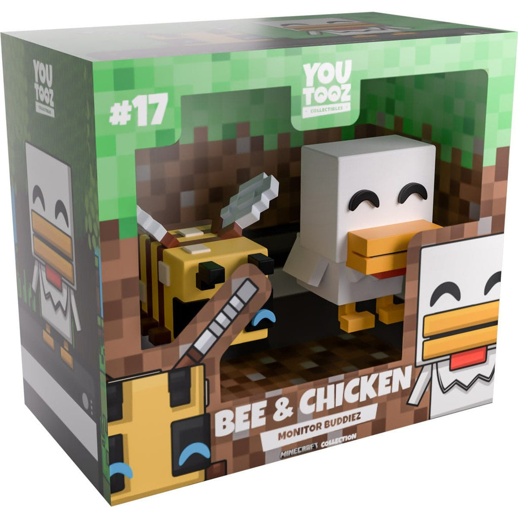 Image produit Minecraft figurines en vinyle Bee and Chicken Monitor Buddiez