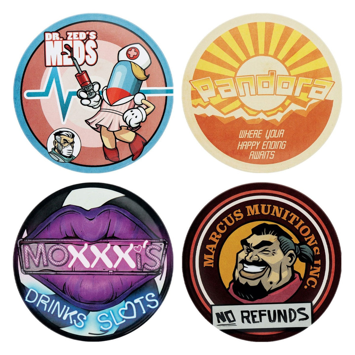 Image produit Borderlands – Set de 4 sous-verres