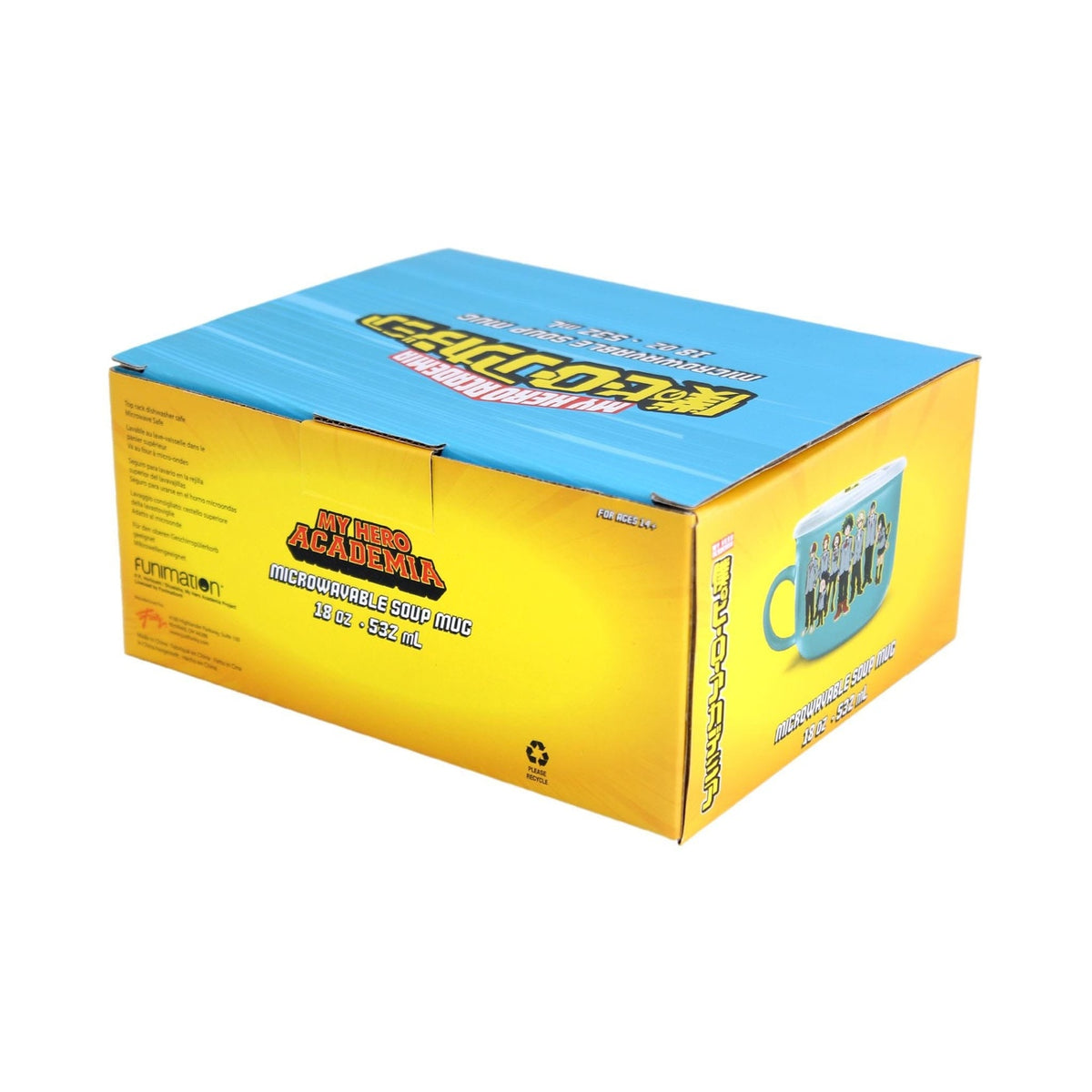 Image produit Bol à ramen My Hero Academia avec couvercle et anse UA 532 ml