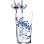 Product image Lilo & Stitch Glass Tumbler with Straws Stitch 485 ml