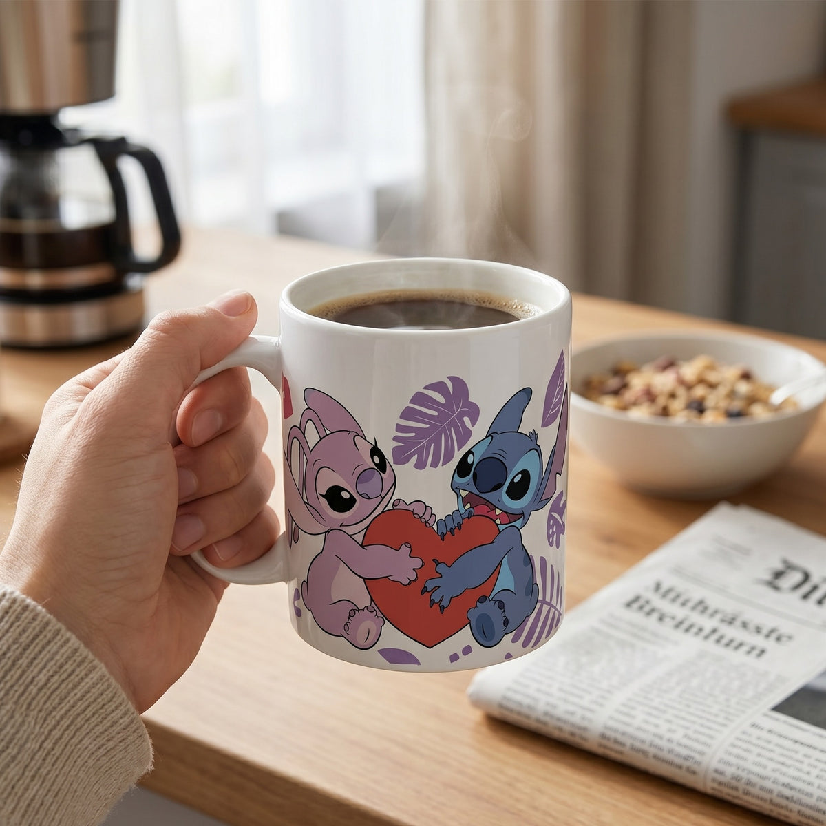 Image produit Mug Lilo & Stitch Angel & Stitch Heart 325 ml
