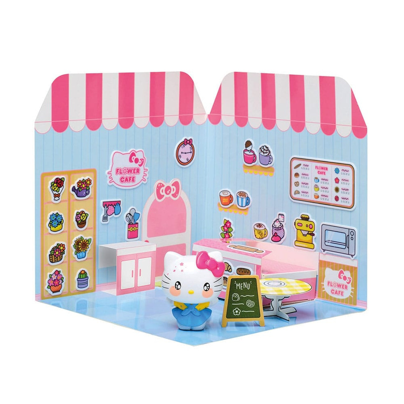 Product image Hello Kitty and Friends Mini Figure Sticker House Hello Kitty Flower Café