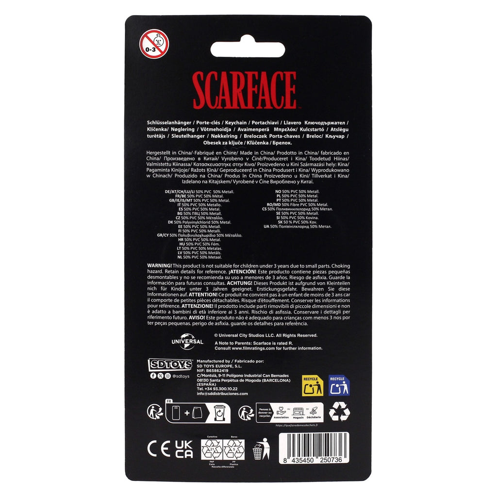 Image produit Porte-clés Scarface The World is Yours 2 cm
