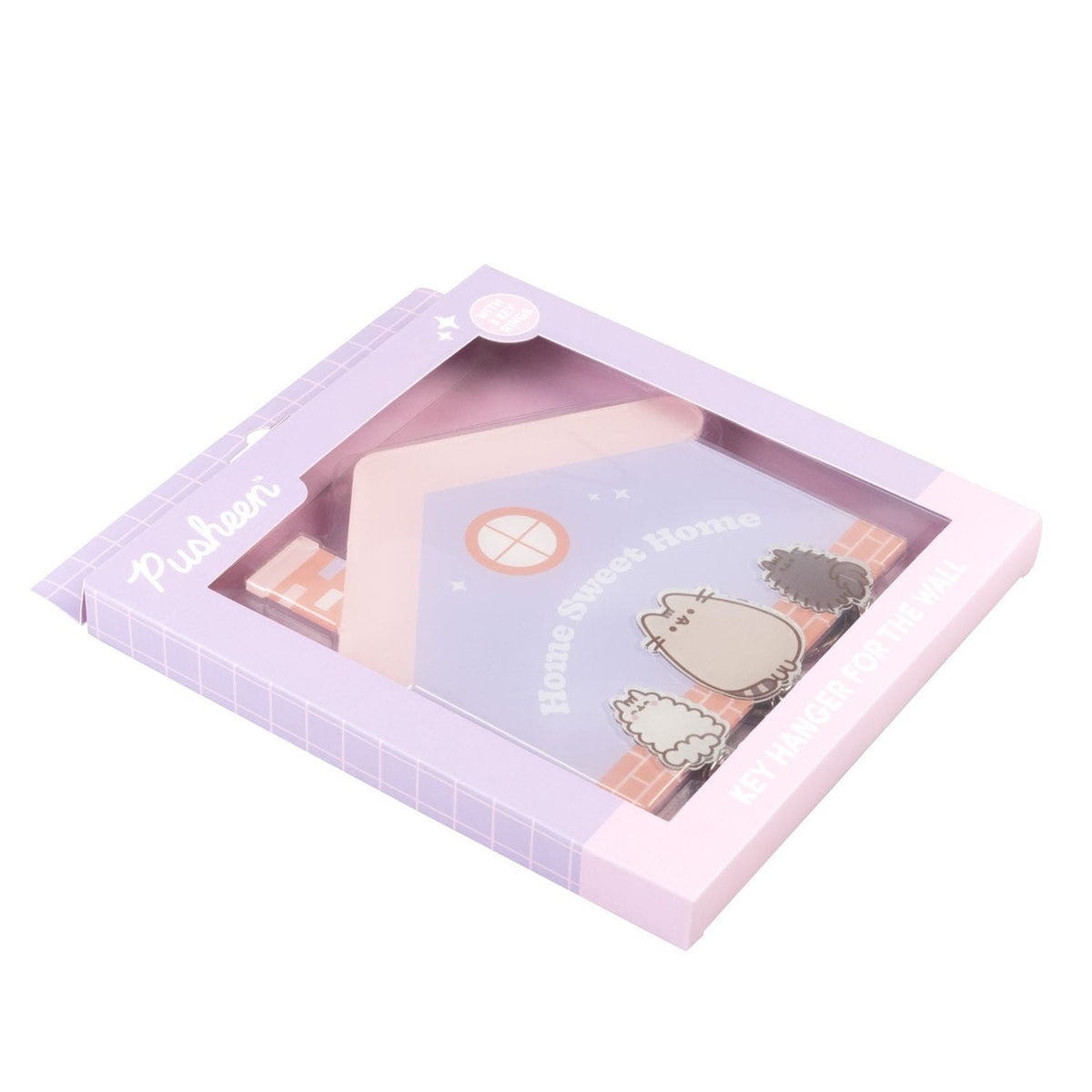 Image produit Porte-clés mural Pusheen avec 3 porte-clés